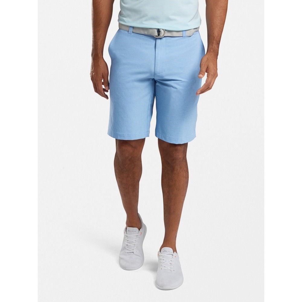 Peter Millar Crown Sport Blue Golf Shorts Mens 38 Performance Casual